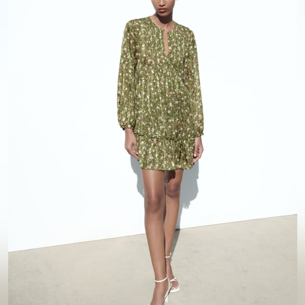 ZARA LIMITED EDITION FLORAL PRINT DRESS
